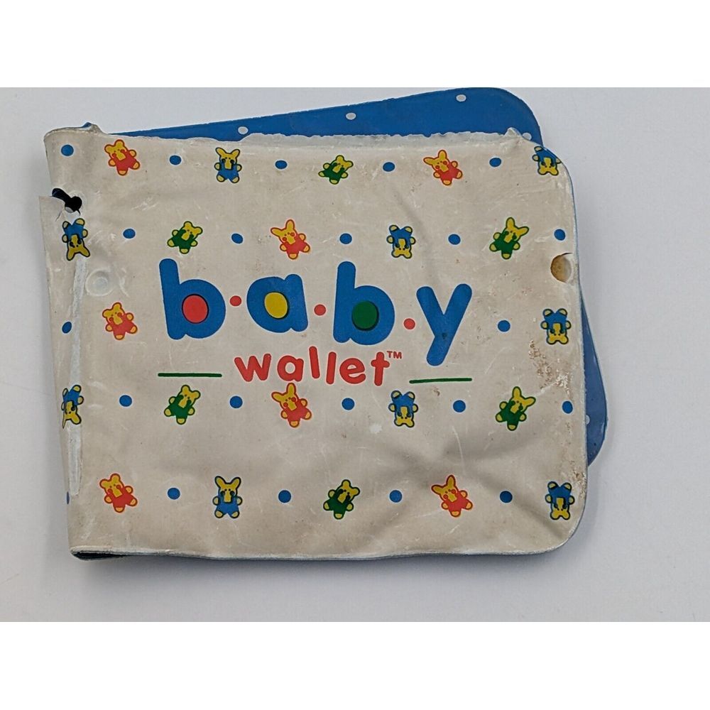 Vintage 1991 Shelcore Baby Wallet‎ Plastic Toy Reborn Doll 90s 1990s Cute
